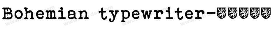 Bohemian typewriter字体转换